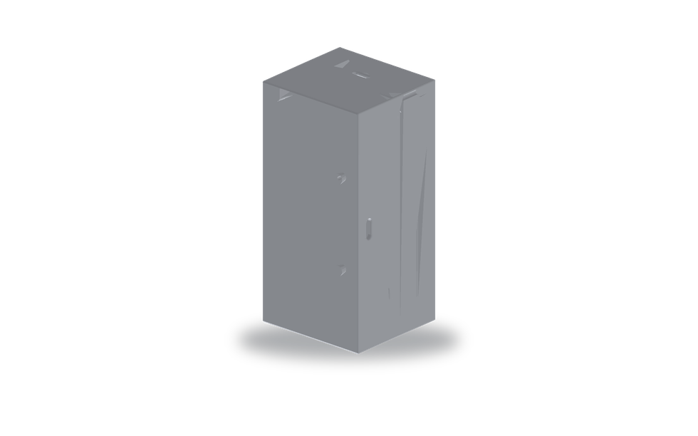 3D render of the motion inverter enclosure